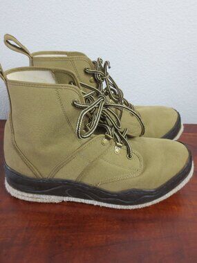 Hodgman Fishing Canvas Boots Men's Size 11 Army Green